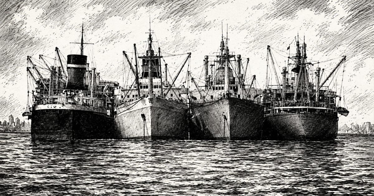 The Yellow Fleet of the Suez Canal